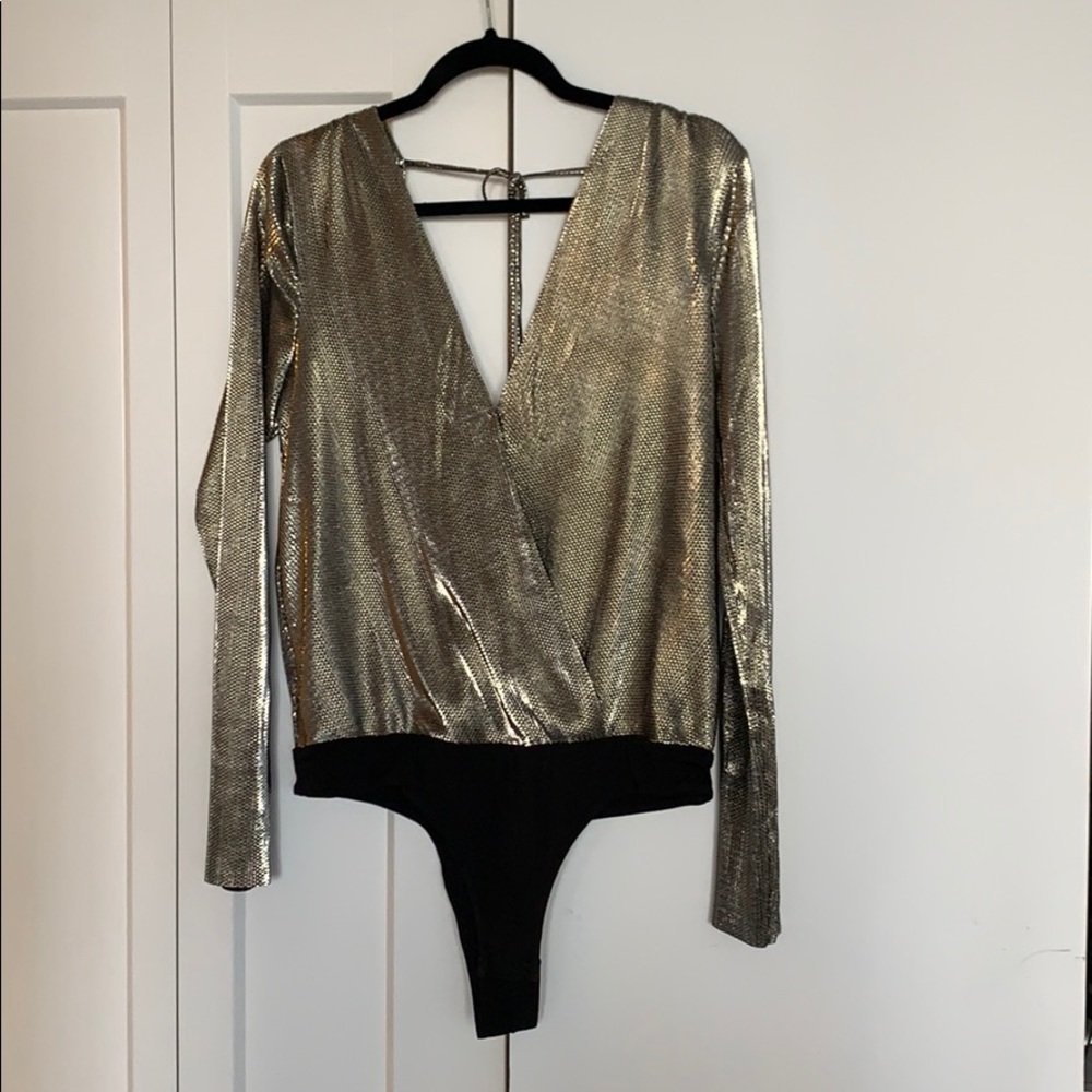 BCBG GOLD BODYSUIT